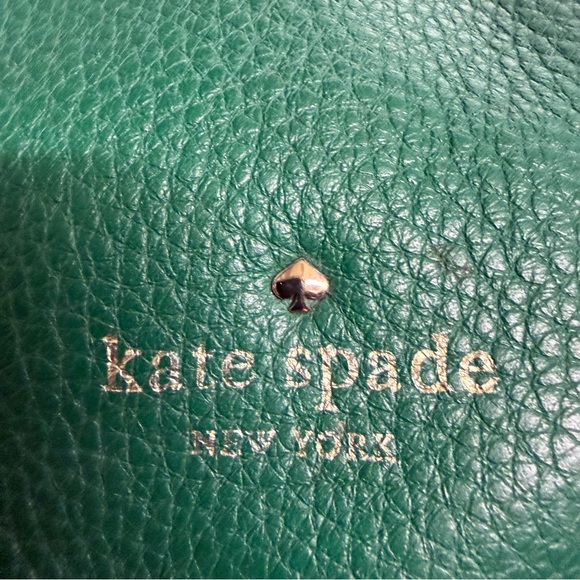 Kate Spade Green Pebbled Leather Crossbody Shoulder Bag - Picture 2 of 13